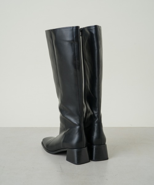 Kastane(カスタネ)の「フェイクレザースクエアロングブーツ(ブーツ・レディース・ブラック/ブラウン・38/39/36/37)」の15枚目の写真