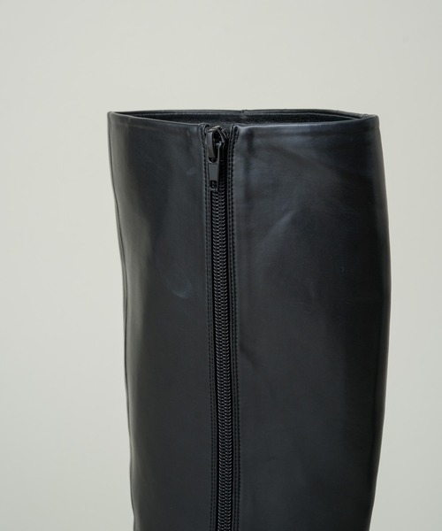 Kastane(カスタネ)の「フェイクレザースクエアロングブーツ(ブーツ・レディース・ブラック/ブラウン・38/39/36/37)」の17枚目の写真