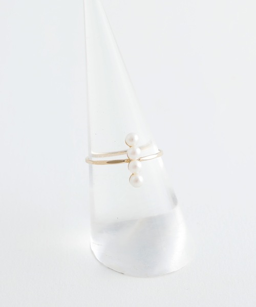 JewCas（ジュアキャス）の「JewCas modern metal - ３連シンプル パール リング[JC3997]（リング・レディース・ゴールド/シルバー・FREE）」の13枚目の写真