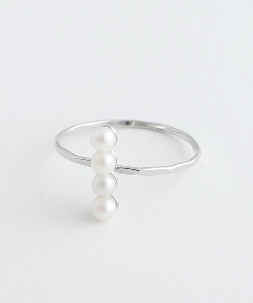 JewCas（ジュアキャス）の「JewCas modern metal - ３連シンプル パール リング[JC3997]（リング・レディース・ゴールド/シルバー・FREE）」の9枚目の写真