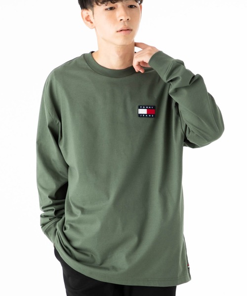 【トミー】人気新作♡ロゴ入り長袖Tシャツ TOMMY HILFIGER tシャツ 「オンライン限定」トミーヒルフィガー