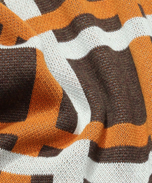 NIDO（ニド）の「チェック柄ニットプルオーバー（ニット/セーター・メンズ・ブラウン/ブルー・M/L）」の11枚目の写真