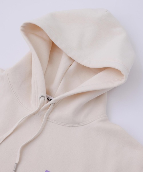 MILKFED.(ミルクフェド)の「MILKFED.×TAIHEI NAMIKAWA SWEAT HOODIE(パーカー・レディース・ブラック/オフホワイト/ライトパープル・ONE SIZE)」の11枚目の写真