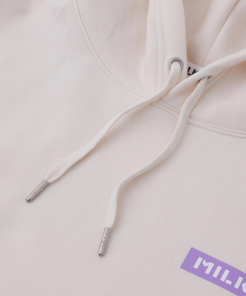 MILKFED.(ミルクフェド)の「MILKFED.×TAIHEI NAMIKAWA SWEAT HOODIE(パーカー・レディース・ブラック/オフホワイト/ライトパープル・ONE SIZE)」の12枚目の写真