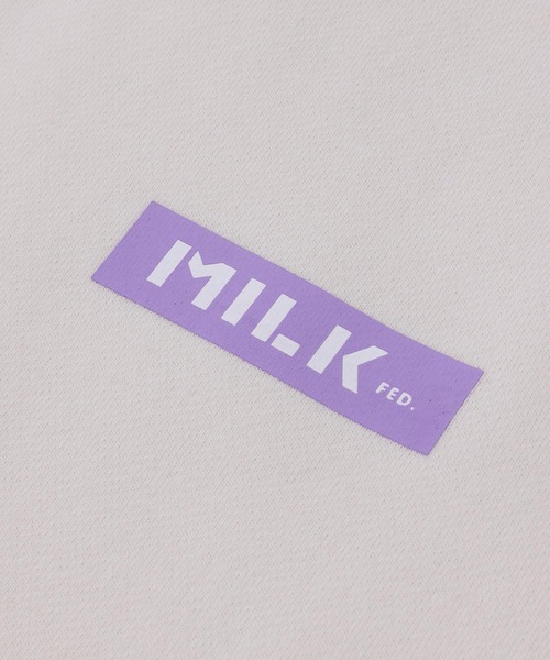 MILKFED.(ミルクフェド)の「MILKFED.×TAIHEI NAMIKAWA SWEAT HOODIE(パーカー・レディース・ブラック/オフホワイト/ライトパープル・ONE SIZE)」の13枚目の写真