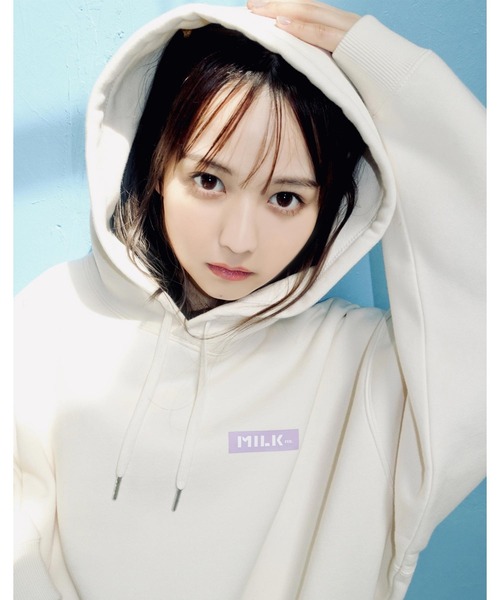 MILKFED.(ミルクフェド)の「MILKFED.×TAIHEI NAMIKAWA SWEAT HOODIE(パーカー・レディース・ブラック/オフホワイト/ライトパープル・ONE SIZE)」の22枚目の写真