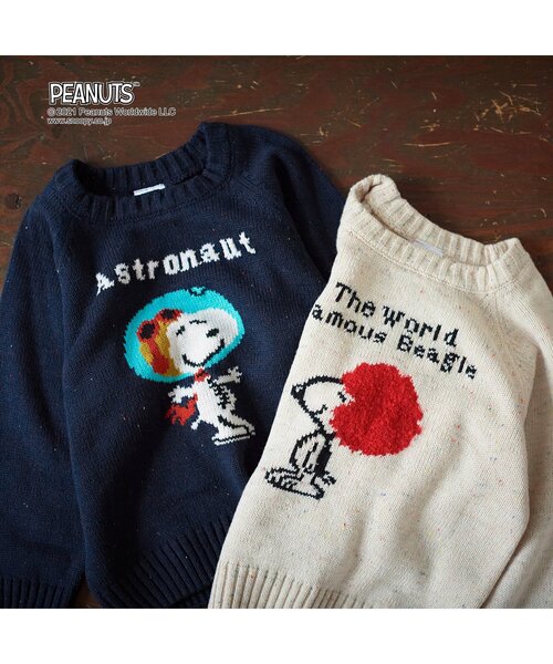 PEANUTS（ピーナッツ）の「PEANUTS モチーフニット(スヌーピー