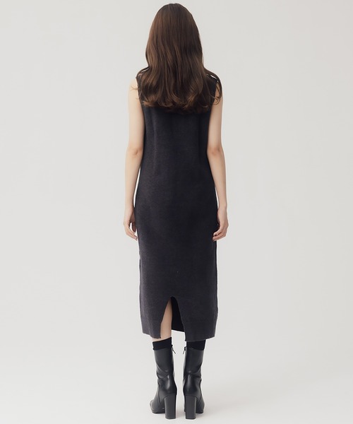 RANDEBOO（ランデブー）の「3way wool knit set（ワンピース・レディース・チャコールグレー/ベージュ・FREE）」の10枚目の写真