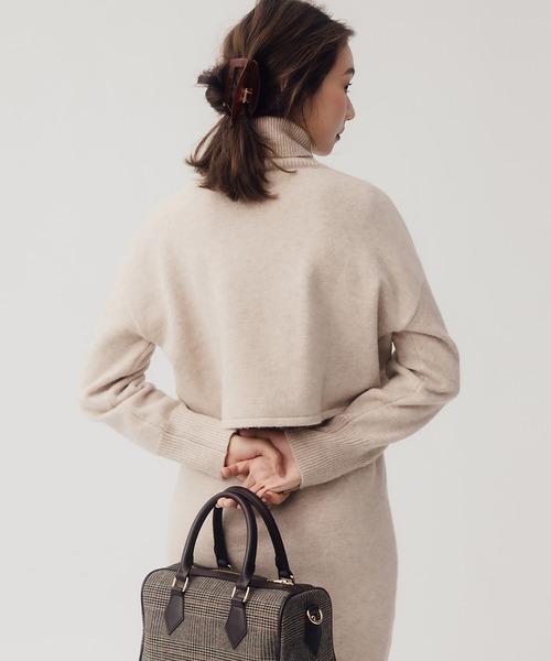 RANDEBOO（ランデブー）の「3way wool knit set（ワンピース・レディース・チャコールグレー/ベージュ・FREE）」の19枚目の写真