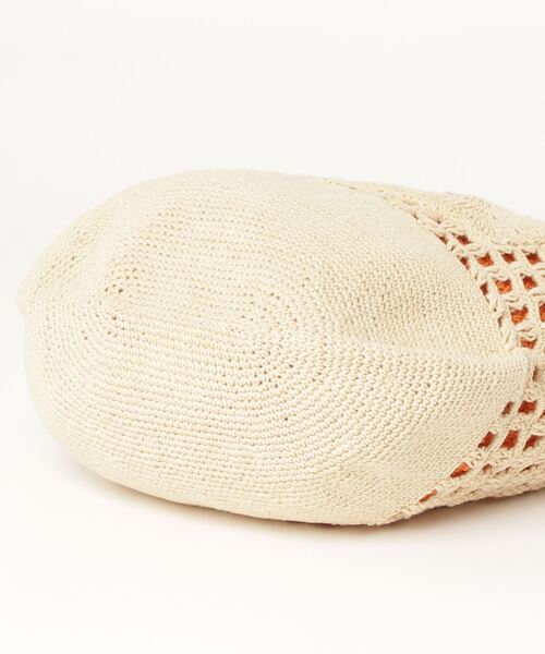 ROYAL FLASH（ロイヤルフラッシュ）の「C -cie-/COTTON CROCHET NET TOTE（トートバッグ・レディース・オレンジ/ライトブルー/オフホワイト・FREE）」の5枚目の写真