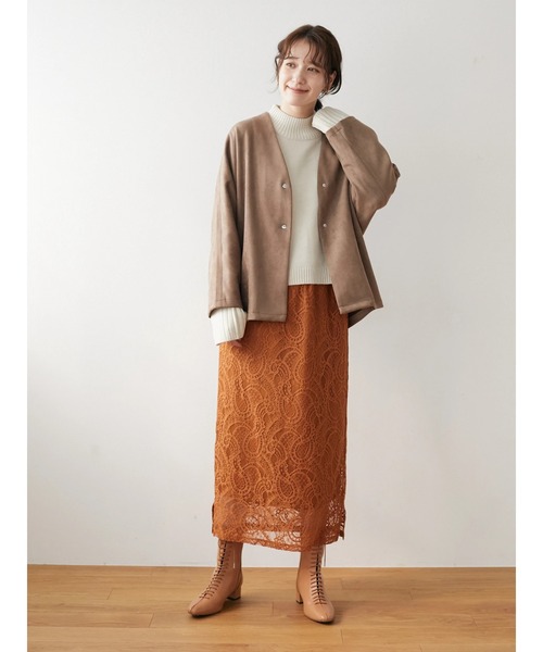 Green　Parks（グリーンパークス）の「ショート丈度詰めプルオーバー＊（ニット/セーター・レディース・ブルー/イエロー/ピンク/ブラック/ライトベージュ/キャメル・FREE）」の12枚目の写真