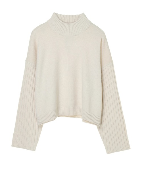 Green　Parks（グリーンパークス）の「ショート丈度詰めプルオーバー＊（ニット/セーター・レディース・ブルー/イエロー/ピンク/ブラック/ライトベージュ/キャメル・FREE）」の10枚目の写真