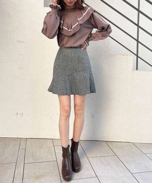 MAJESTIC LEGON（マジェスティックレゴン）の「アシメマーメイドミニスカパン（その他パンツ・レディース・ブラウン系その他2/グレー系その他/ブラック系その他/ブラック・SMALL/MEDIUM）」の17枚目の写真