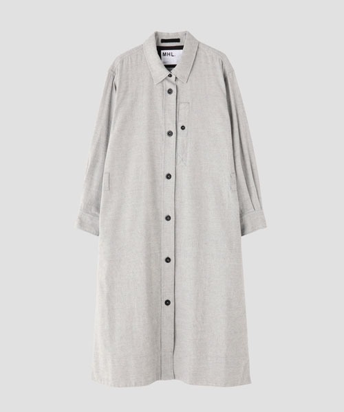Japanese Wool ワンピース Mhl エムエイチエル のファッション Howell Wool Shirting ワンピース