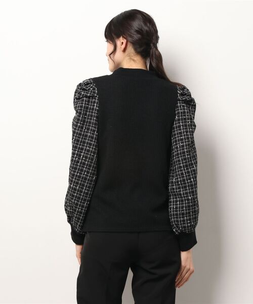 PICCIN(ピッチン)の「チェック切り替えリブニットプルオーバー(Tシャツ/カットソー・レディース・オフホワイト/ブラック・M/L)」の20枚目の写真