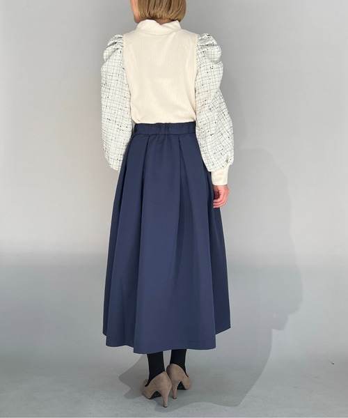 PICCIN(ピッチン)の「チェック切り替えリブニットプルオーバー(Tシャツ/カットソー・レディース・オフホワイト/ブラック・M/L)」の17枚目の写真