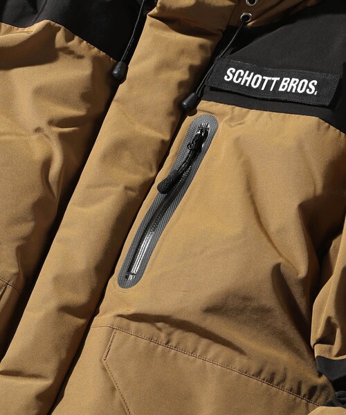 schott（ショット）の「SCHOTT/ショット 2TONE DOWN/ダウン（ダウンジャケット/コート・メンズ・ブラック/ベージュ/オリーブ/レオパード・SMALL/MEDIUM/LARGE/X-LARGE）」の8枚目の写真