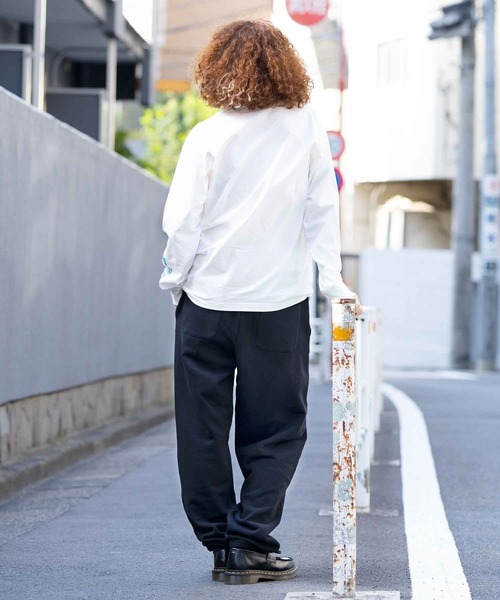 X-girl（エックスガール）の「GRRRRL POWER L/S TEE（Tシャツ/カットソー・レディース・オレンジ/ホワイト/ブラック・M/L/S/XL）」の5枚目の写真