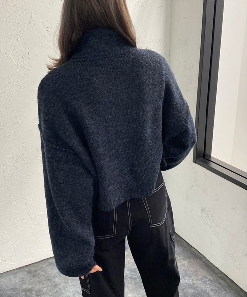 apres jour mignon(アプレジュールミニョン)の「ミックスタートルニット【ZOZOTOWN限定アイテム】(ニット/セーター・レディース・パープル/グリーン/ブラック系その他/ブルー系その他・X-LARGE/フリー)」の13枚目の写真