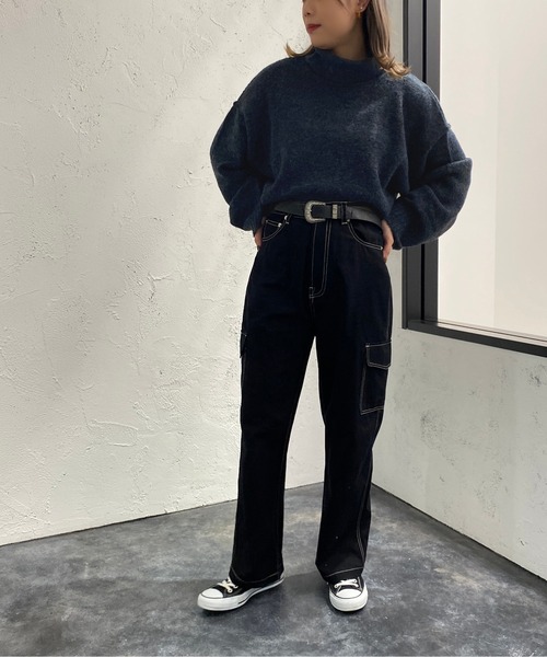 apres jour mignon(アプレジュールミニョン)の「ミックスタートルニット【ZOZOTOWN限定アイテム】(ニット/セーター・レディース・パープル/グリーン/ブラック系その他/ブルー系その他・X-LARGE/フリー)」の19枚目の写真