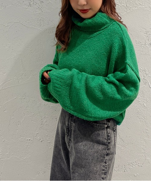 apres jour mignon(アプレジュールミニョン)の「ミックスタートルニット【ZOZOTOWN限定アイテム】(ニット/セーター・レディース・パープル/グリーン/ブラック系その他/ブルー系その他・X-LARGE/フリー)」の10枚目の写真