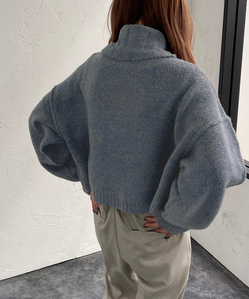 apres jour mignon(アプレジュールミニョン)の「ミックスタートルニット【ZOZOTOWN限定アイテム】(ニット/セーター・レディース・パープル/グリーン/ブラック系その他/ブルー系その他・X-LARGE/フリー)」の11枚目の写真