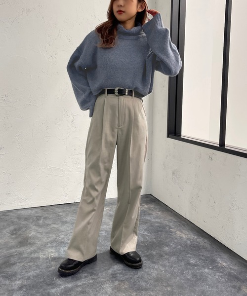 apres jour mignon(アプレジュールミニョン)の「ミックスタートルニット【ZOZOTOWN限定アイテム】(ニット/セーター・レディース・パープル/グリーン/ブラック系その他/ブルー系その他・X-LARGE/フリー)」の7枚目の写真