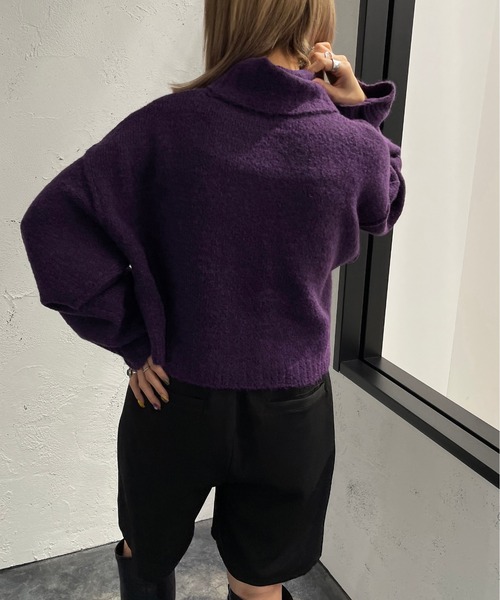 apres jour mignon(アプレジュールミニョン)の「ミックスタートルニット【ZOZOTOWN限定アイテム】(ニット/セーター・レディース・パープル/グリーン/ブラック系その他/ブルー系その他・X-LARGE/フリー)」の18枚目の写真