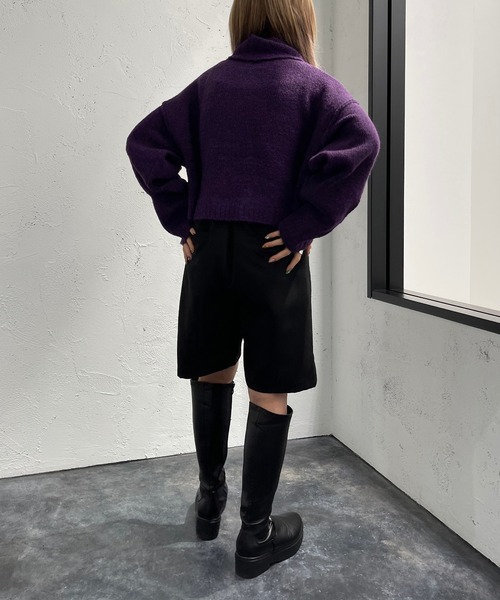 apres jour mignon(アプレジュールミニョン)の「ミックスタートルニット【ZOZOTOWN限定アイテム】(ニット/セーター・レディース・パープル/グリーン/ブラック系その他/ブルー系その他・X-LARGE/フリー)」の8枚目の写真