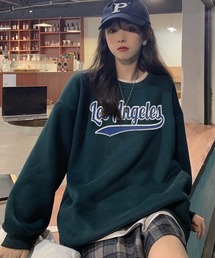 DEVICE（デバイス）の「Geographical Sweat オーバーサイズ プルオーバー カレッジロゴ ビッグシルエット スウェット トレーナー（スウェット）」