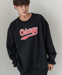 DEVICE | オーバーサイズ プルオーバー カレッジロゴ スウェット トレーナー(スウェット)