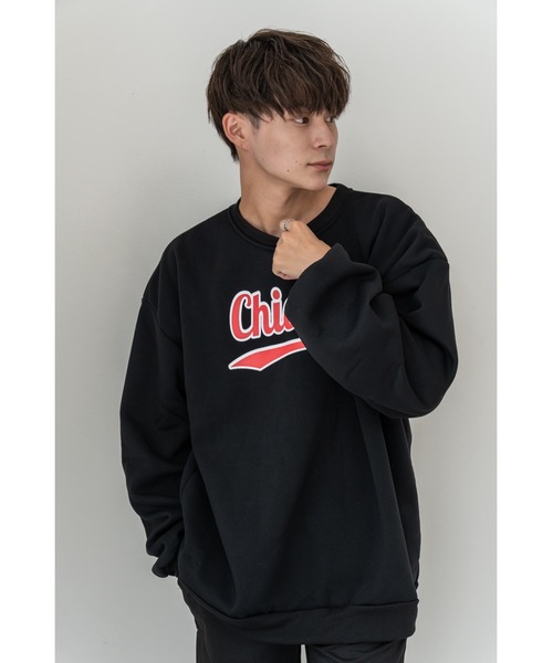 DEVICE(デバイス)の「Geographical Sweat オーバーサイズ プルオーバー カレッジロゴ ビッグシルエット スウェット トレーナー(スウェット・レディース・ブラック/ネイビー/グリーン/ブラック×ホワイト/グレー系その他/グレー系その他2/グレー系その他3/グリーン系1/グレー/トップグレー/ミックスグレー・FREE)」の16枚目の写真