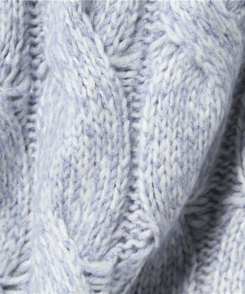Heather（ヘザー）の「ACNYケーブルニットプルオーバー　558267（ニット/セーター・レディース・グレー系その他/サックスブルー/ライトイエロー・FREE）」の11枚目の写真