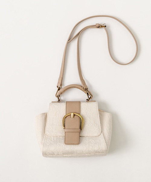 OLIVE des OLIVE(オリーブデオリーブ)の「ビッグバックルショルダー(ショルダーバッグ・レディース・オフホワイト/アイボリー/サックスブルー/ダークブラウン/キャメル・FREE)」の15枚目の写真