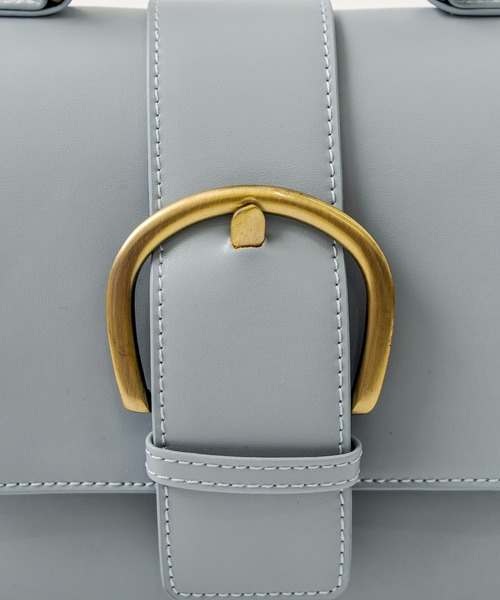 OLIVE des OLIVE(オリーブデオリーブ)の「ビッグバックルショルダー(ショルダーバッグ・レディース・オフホワイト/アイボリー/サックスブルー/ダークブラウン/キャメル・FREE)」の13枚目の写真