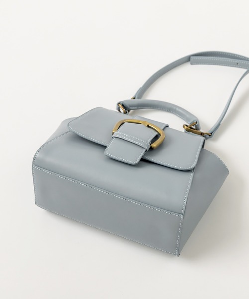 OLIVE des OLIVE(オリーブデオリーブ)の「ビッグバックルショルダー(ショルダーバッグ・レディース・オフホワイト/アイボリー/サックスブルー/ダークブラウン/キャメル・FREE)」の20枚目の写真