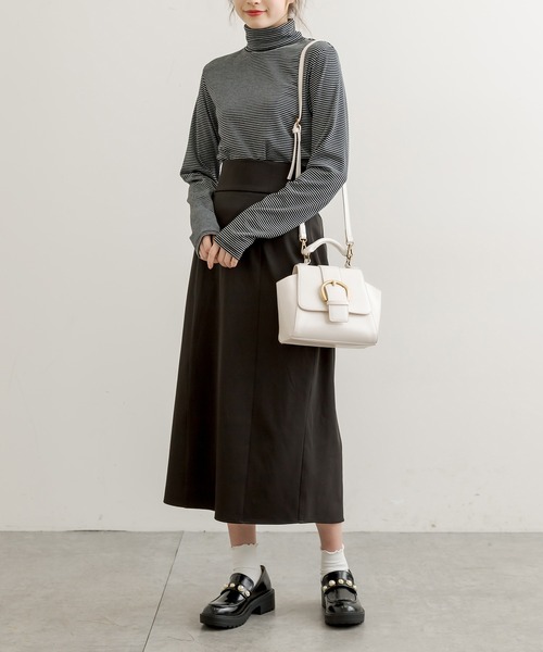 OLIVE des OLIVE(オリーブデオリーブ)の「ビッグバックルショルダー(ショルダーバッグ・レディース・オフホワイト/アイボリー/サックスブルー/ダークブラウン/キャメル・FREE)」の14枚目の写真