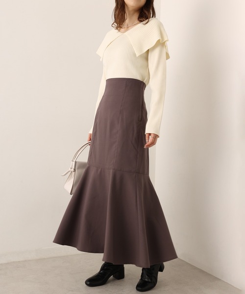 one after another NICE CLAUP（ワンアフターアナザーナイスクラップ）の「セーラーカラーニット（ニット/セーター・レディース・ブラック/アイボリー/ラベンダー/ホワイト系その他・FREE）」の19枚目の写真