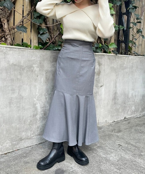 one after another NICE CLAUP（ワンアフターアナザーナイスクラップ）の「セーラーカラーニット（ニット/セーター・レディース・ブラック/アイボリー/ラベンダー/ホワイト系その他・FREE）」の5枚目の写真