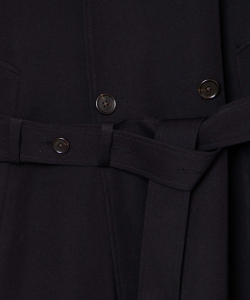 WEGO（ウィゴー）の「WEGO/ルーズチェスターコート（チェスターコート・メンズ・ブラック/ベージュ・MEDIUM/LARGE）」の11枚目の写真