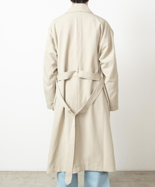 WEGO（ウィゴー）の「WEGO/ルーズチェスターコート（チェスターコート・メンズ・ブラック/ベージュ・MEDIUM/LARGE）」の17枚目の写真