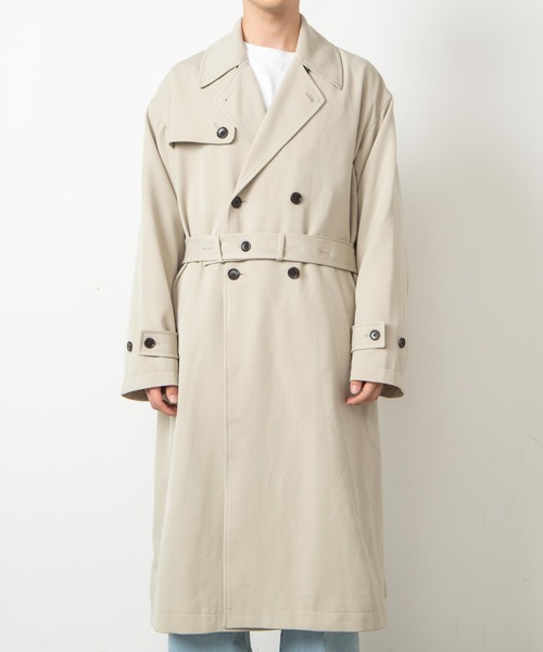 WEGO（ウィゴー）の「WEGO/ルーズチェスターコート（チェスターコート・メンズ・ブラック/ベージュ・MEDIUM/LARGE）」の18枚目の写真