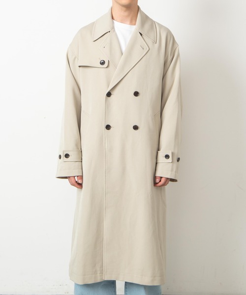 WEGO（ウィゴー）の「WEGO/ルーズチェスターコート（チェスターコート・メンズ・ブラック/ベージュ・MEDIUM/LARGE）」の15枚目の写真