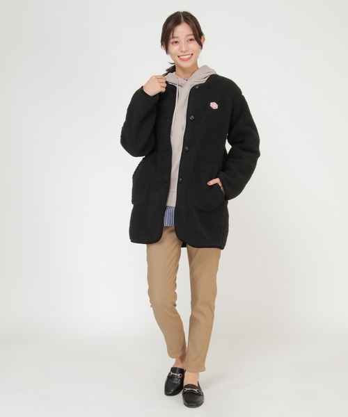 Vincent et Mireille（バンソンエミレイユ）の「Vincent et Mireille バンソンエミレイユ ブルゾン（ブルゾン・レディース・オフホワイト/ブラック・M）」の8枚目の写真