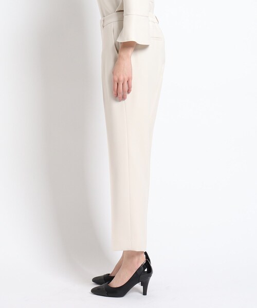 COUP DE CHANCE（クードシャンス）の「◆【フォーマル/入卒/スーツ/洗える/日本製】ムーンダブル ストレッチテーパードパンツ（スーツパンツ・レディース・ナチュラル/ダークネイビー・40/38/36/34）」の4枚目の写真