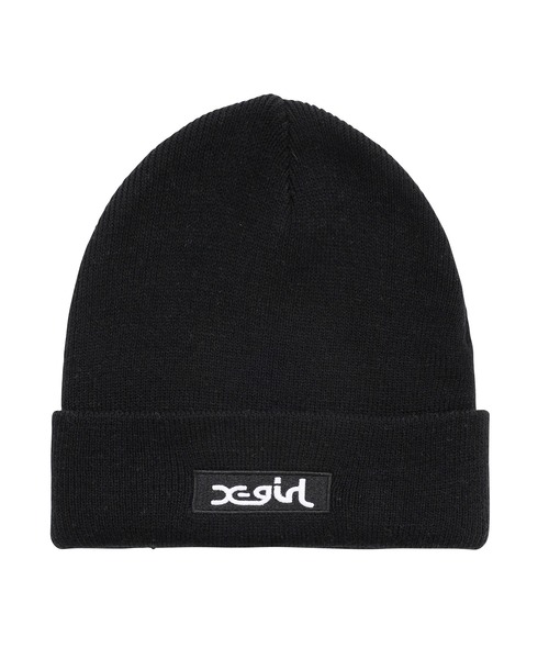 X-girl（エックスガール）の「BOX LOGO KNIT CAP（ニットキャップ/ビーニー・レディース・ブラック/グレー/オレンジ/ライトグリーン・ONE SIZE）」の13枚目の写真