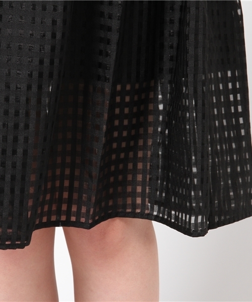 WEGO（ウィゴー）の「WEGO/オーガンジーミディスカート（スカート・レディース・ホワイト/ブラック/ライトパープル・FREE）」の5枚目の写真