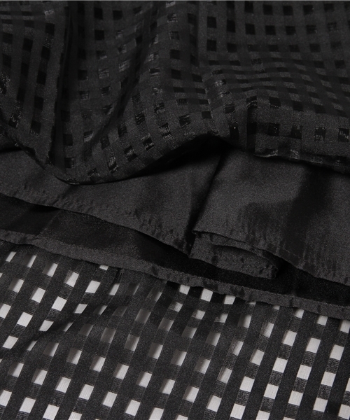 WEGO（ウィゴー）の「WEGO/オーガンジーミディスカート（スカート・レディース・ホワイト/ブラック/ライトパープル・FREE）」の6枚目の写真