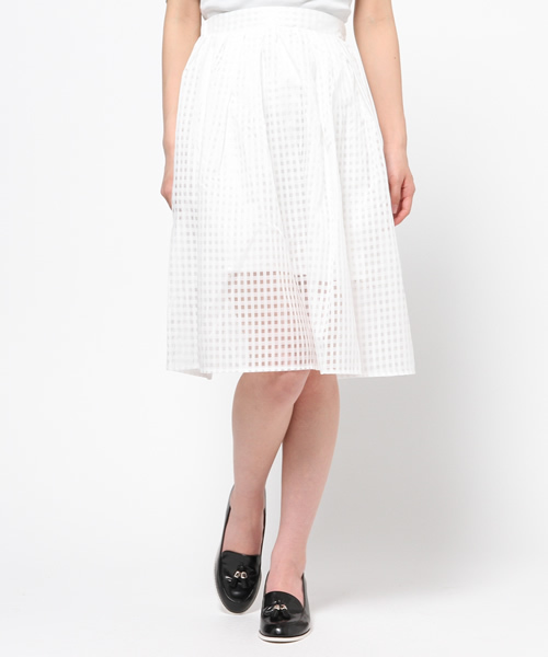 WEGO（ウィゴー）の「WEGO/オーガンジーミディスカート（スカート・レディース・ホワイト/ブラック/ライトパープル・FREE）」の14枚目の写真