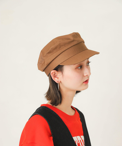 SENSE OF PLACE by URBAN RESEARCH（センスオブプレイスバイアーバンリサーチ）の「コンパクトキャスケット（キャスケット・レディース・ライトブラウン/オフホワイト/ブラック・ONE）」の3枚目の写真